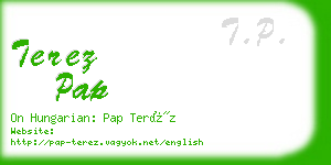 terez pap business card